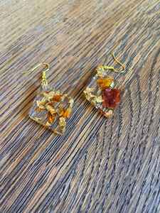 เครื่องประดับแฟชั่นต่างหูเรซินจากอินเดียต่างหูทำด้วยมือสำหรับผู้หญิงและเด็กผู้หญิงดูคลาสสิก - Product Image 2