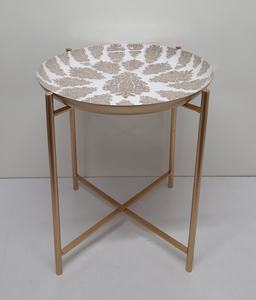 สติกเกอร์เหล็กทรงกลมตกแต่งโต๊ะด้านข้างเคลือบสำหรับห้องนั่งเล่นเฟอร์นิเจอร์ตกแต่งโต๊ะกาแฟทำด้วยมือ - Product Image 1