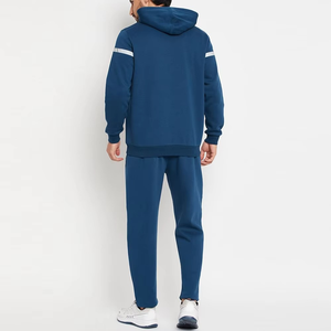2025 bonne qualité facile à porter coton fait hommes survêtement meilleur Article vente en ligne à la mode hommes en détresse survêtement ensemble - Product Image 4
