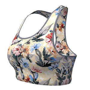 Soutien-gorge de sport moderne et écologique à maintien sûr avec panneau en maille respirante et logo frontal pour la gym, le yoga et un confort quotidien - Product Image 3