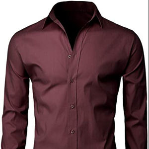 เสื้อเชิ้ตผู้ชายคุณภาพสูง ดีไซน์ใหม่ ระบายอากาศได้ดี ไม่ยับ แห้งเร็ว คอตั้ง ผลิตจากวัสดุเป็นมิตรกับสิ่งแวดล้อม เนื้อผ้านุ่ม ขายดี - Product Image 1