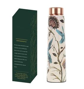 Botella de agua libre de óxido de cobre, diseño floral para una vida sostenible, disponible a un precio asequible y razonable para la venta - Product Image 2