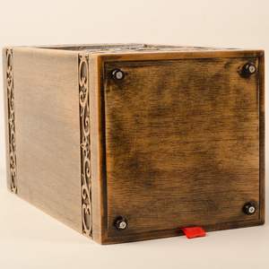 Wooden Urns <b>Ashes</b> Human Cremation Adult Wood Urn Male Dad Burial Large Female Men Adults <b>Box</b> (Elephant 250lbs) - Product Image 5