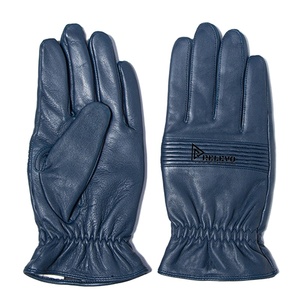 Gants de course en cuir véritable cirés, design personnalisé, couleur gris, meilleurs gants de course en cuir pour moto - Product Image 1