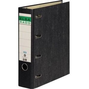ELBA Double Binder 75mm 2x DIN A5 Landscape 4 Clips Special Cloud Marble Black Desktop & <b>Drawer</b> Organizer - Product Image 1