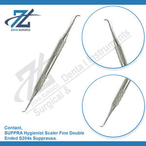 SUPPRA Higienista Escalador Fino Doble Extremo S204s Supprausa Terminó Instrumentos Periodontales Curetas Dentales Gracey Periodontal - Product Image 3