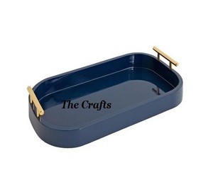 Bandeja para servir aperitivos y chocolate de diseño atractivo en bandeja de comida de color hierro dorado para uso en fiestas de bodas a baja velocidad - Product Image 6