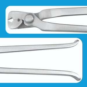 Venta al por mayor de pezuñas de caballo reutilizables herrador cortador de archivos de herradura animal veterinario pinza de pezuña con agarre de plástico pinza de pezuña - Product Image 2