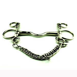 Offre Spéciale sur l'équipement de sellerie Acier inoxydable 20 mm Weymouth Curb Horse Bits Custom Made Weymouth Horse Bits avec chaîne - Product Image 2