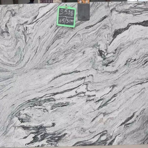 Élégant Viscon granit blanc indien Premium moderne coulant vagues grises salle de bain cours extérieures escaliers Villas usine - Product Image 1