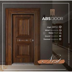 Porte d'entrée intérieure en acier DKP moderne de haute sécurité ABSDOOR NEST, isolation thermique et acoustique, design artisanal, villa, devant, Turquie - Product Image 5