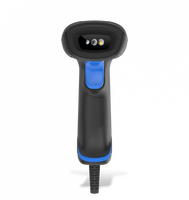 Lecteur de codes-barres filaire ergonomique 2D HR33 Marlin IP52 avec garantie de 5 ans, capteur mégapixels, éclairage LED, USB, pointeur laser, noir