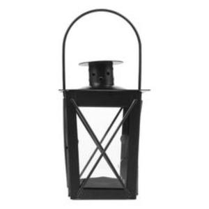 Elegante portavelas de hierro negro con una base redonda resistente y detalles ornamentados para un acento de decoración del hogar sofisticado y atemporal - Product Image 1