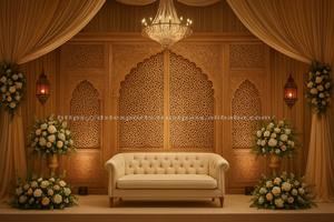 Rajwada Style Jharokha <b>Backdrop</b> <b>Frames</b> for Wedding Decor Traditional Indian <b>Backdrop</b> Walima Stage Top Sale Decorative <b>Frames</b> - Product Image 6