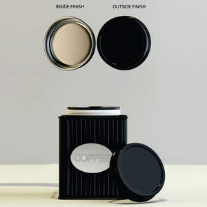 Venta al por mayor caja de azúcar de bote de acero inoxidable decorativa a granel para utensilios de cocina caja de almacenamiento de vajilla hecha a mano - Product Image 4