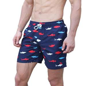 Shorts de plage personnalisés, design tendance, extensibles dans 4 directions, shorts de bain pour hommes, shorts de surf, livraison DDP, couleur unie, shorts pour hommes - Product Image 3