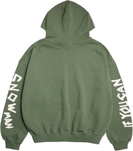 Hommes Vintage Washed Graphic Hoodies Printing Graffiti Hoodie Cotton Warm Pullover - Product Image 2