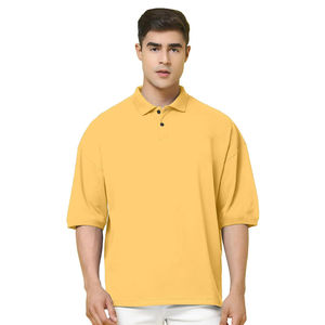 Meilleures ventes T-shirts polo à manches courtes pour hommes printemps été Vente en gros d'usine Polos sur mesure OEM Tissu toile - Product Image 1