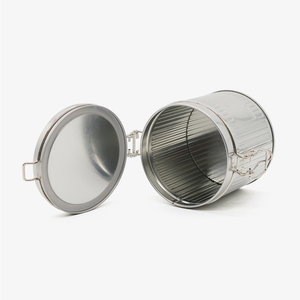 Gran oferta de fábrica, lata redonda personalizada de grado alimenticio de alta calidad para galletas, aperitivos, dulces, comida para mascotas, restaurante, negocios, uso familiar - Product Image 5