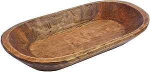 ชามแป้งไม้อะคาเซียเครื่องล้างจานที่ทันสมัยเป็นมิตรต่อสิ่งแวดล้อมถาดเสิร์ฟทรงรีขัดเงาของขวัญธุรกิจศิลปะอินเดีย - Product Image 5