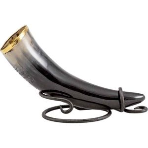 Royal Artisans Hadcarfted Beer Viking Wine Drinking Horn Party Viking Drinking Horn con soporte de la India para la fiesta de Navidad - Product Image 3