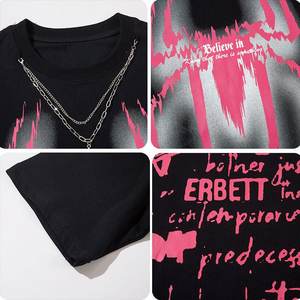 Camisetas para hombre, venta al por mayor, alta calidad, 100% algodón, 230G, estampado de enzimas, lavado, hombro, peso pesado, Hiphop, gran tamaño, personalizado, Unisex - Product Image 5