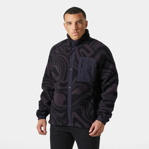 Chaqueta Softshell a prueba de viento con diseño personalizado para hombre, cuello levantado, deportes de invierno, vellón, cierre de cremallera, informal, estilo largo, OEM - Product Image 6