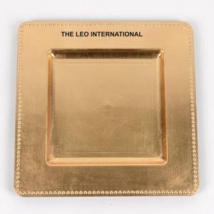 Acier inoxydable Métal Forme Ronde Or Fini Creative Sous Glacé Vaisselle et Assiettes Luxe Fait Main Décoratif Pour La Maison - Product Image 2