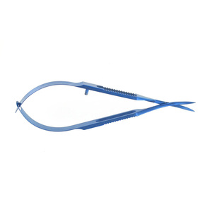 Pince droite coudée en acier inoxydable de haute précision Ciseaux chirurgicaux ophtalmiques manuels ISO13485 Ensemble d'instruments - Product Image 4