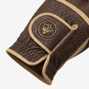 Gants de golf pour hommes en cuir, doux, respirants, confortables, avec sangle réglable, antidérapants, pour la conduite et l'entraînement - Product Image 6