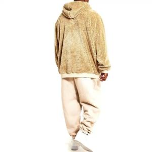 Mode oversize Fit conception personnalisée hommes col haut demi fermeture éclair Sherpa polaire 100% coton hiver brodé sweats et sweats à capuche - Product Image 2