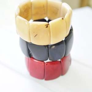 Nueva Pulsera Elástica de Cuentas Rectangulares Coloridas de Moda, Resina Personalizada en Color y Tamaño, Hecha a Mano, Joyería para Mujer de Fábrica - Product Image 5