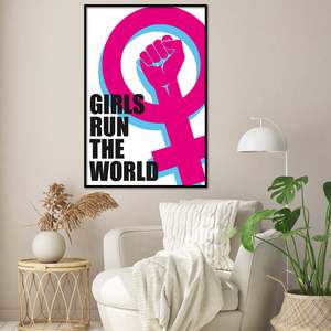 Affiche sur toile « Modern Girls Run the World » pour décoration murale - Product Image 5
