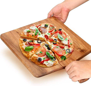 Planche à découper en bois d'acacia avec poignée, forme rectangulaire, épaisseur 1,5 cm, passe au lave-vaisselle, planche à charcuterie, bloc à découper pour viande, fromage - Product Image 3