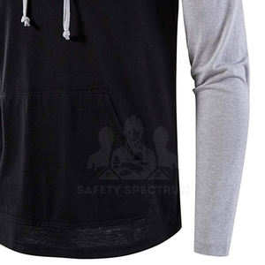 Sudadera con Capucha de Invierno de Primera Calidad para Hombre, Sudadera Deportiva de Gimnasio, Tejido de Punto Sólido, 100% Algodón, Transpirable, Ecológica, Corte Regular - Product Image 6