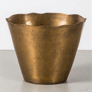 AluTidy Pro Embossed Metal Waste <b>Bin</b> Trash Can for Home Office Kitchen Restaurant Bathroom-for Waste Paper Garbage Management - Product Image 6