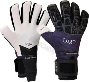 Golpe de goleiro personalizado exclusivo, tamanhos 6-11, nível 4+, protetores de dedo Pro-Tek e 4+3mm Giga Grip