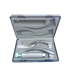 Premium Quality Fiber Optic Macintosh Laryngoscope Set 3 <b>Blades</b> in German Stainless Steel Customization Accepted <b>Surgical</b> Tools - Product Image 2