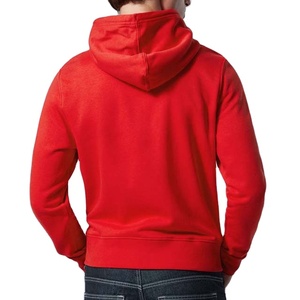 Customised <b>Hoodies</b> Men's 100%Cotton Fleece Heavy Weight Premium Quality <b>Red</b> Color Oversized Street wear <b>Zipper</b> <b>Hoodies</b> for Men's - Product Image 2