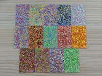 Feuille acrylique coulée personnalisée à pois turquoise et paillettes 8 pieds x 4 pieds, service de découpe écologique