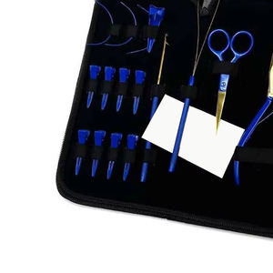 Kit Completo de Herramientas para Extensiones de Cabello Profesional, Alicates de Dos Orificios, Aguja, Anillo de Microenlace, Cierre de Cuentas y Juego de Herramientas para Abalorios - Product Image 2