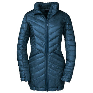 Chaqueta acolchada larga acolchada para mujer con acabado con capucha Chaqueta acolchada larga acolchada cálida de invierno con OEM - Product Image 3
