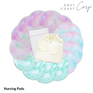Breastfeeding Nursing Pads for <b>Maternity</b> Washable & Reusable with Breathable Feature Includes Laundry <b>Bag</b> & Travel Storage <b>Bag</b> - Product Image 1