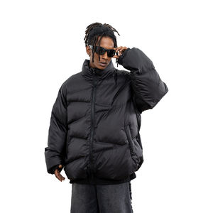 Veste matelassée imperméable et coupe-vent à capuche personnalisée 2026, 100% coton, écologique, séchage rapide, style urbain d'hiver - Product Image 1