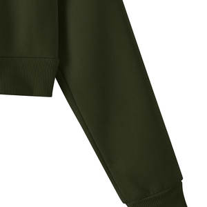 Haute qualité décontracté Streetwear goutte épaule Anti-rides respirant Hodies pour femme recadrée à capuche pour femmes - Product Image 3