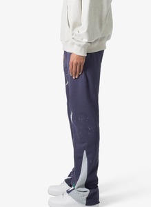 Nouveauté Pantalons de survêtement pour hommes grande taille, couleur unie, vêtements d'extérieur d'hiver, 100% coton, style streetwear, bandes latérales, pantalons de jogging sportifs - Product Image 3