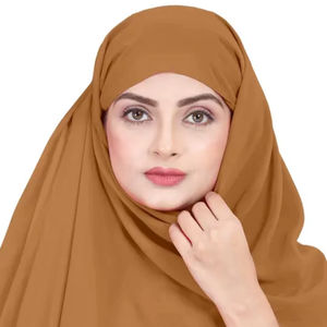 Hijab en fausse georgette respirant de tous les jours pour le confort et le style vêtements indiens pour la fête pakistanaise Dupattas - Product Image 1