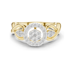 Bague en diamant de laboratoire 0,331 CT pour femme, clarté VVS-VS EF, or 18 carats, 14 carats, 10 carats et argent 925, or rose, or jaune, or blanc - Product Image 1