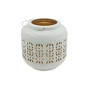 Lanterne à bougie en métal en vrac faite à la main couleur Mehroon pour la décoration d'éclairage de mariage et de noël lanternes suspendues - Product Image 4
