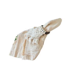 Rond de serviette en macramé de conception de qualité standard porte-serviettes de finition attrayant pour les hôtels de fête de mariage Restaurant - Product Image 5